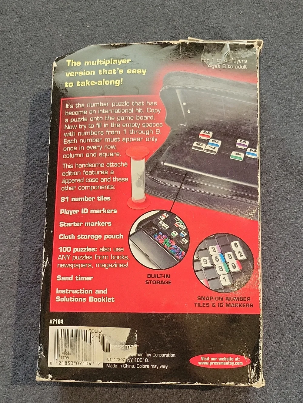 Sudoku Attache Edition Travel Game